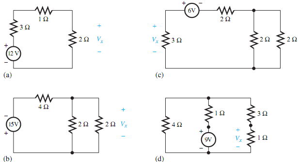 1895_Determine the voltages Vx using voltage division.png